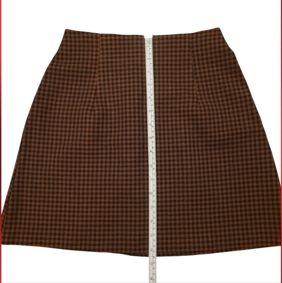 All that Jazz VINTAGE 80's/90's Checkered Print Grunge Mini Skirt, Size 7/8 - Picture 6 of 7
